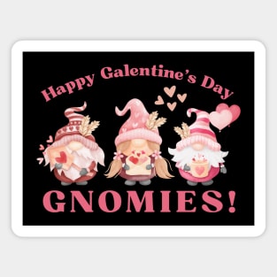 Galentine's Day Gnomes Cute Valentine's Day Gnomies Magnet